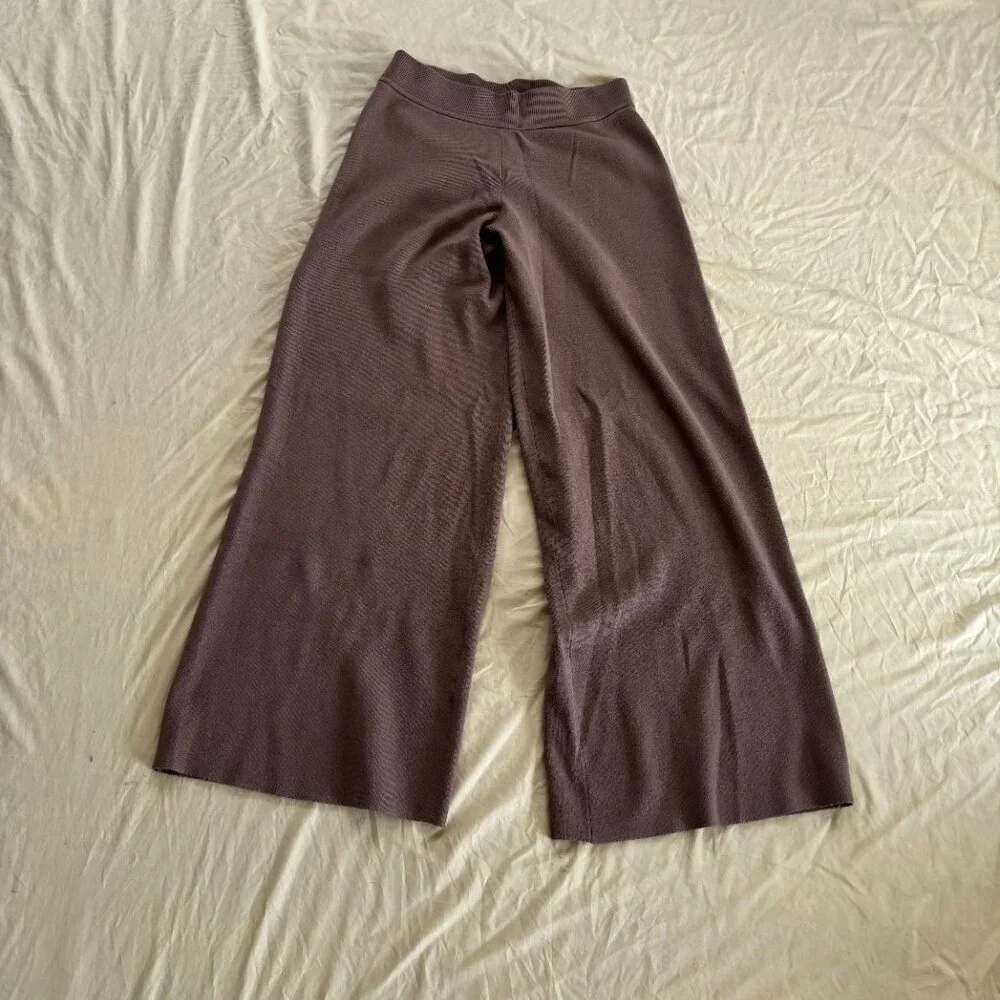 Splendid x Cella Jane | Wide-Leg Sweater Pants | Cocoa/Brown | Size M | Like New